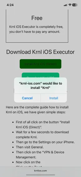 Click Install