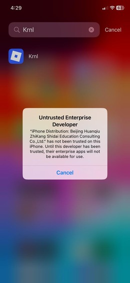 Krnl Unauthorized